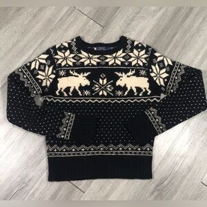 Polo Ralph Lauren Nordic Deer Moose Wool Sweater
